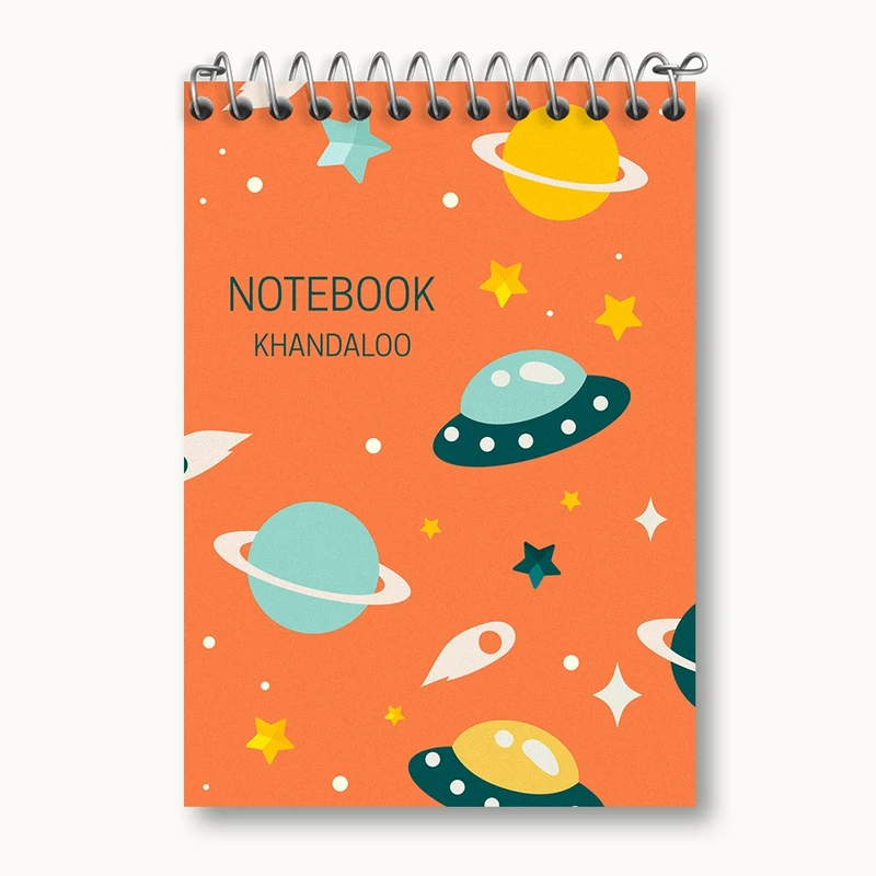 دفتر یادداشت 50 برگ خندالو مدل فضایی کد N395