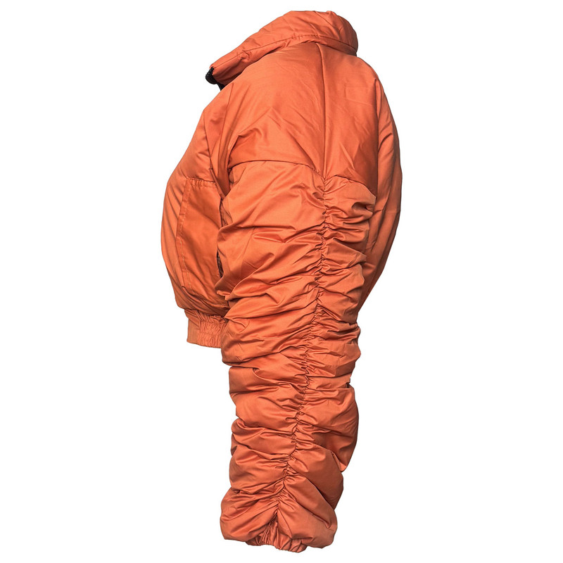 کراپ کاپشن زنانه کد 6054 رنگ نارنجی