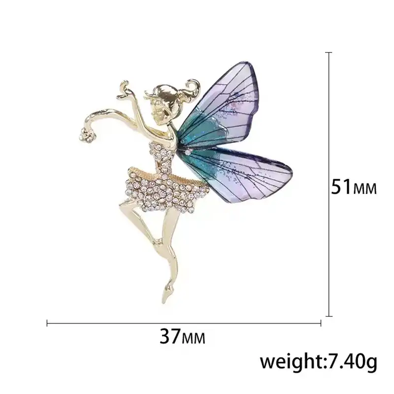 گل سینه زنانه مدل بالرین کد 00733
