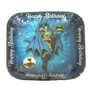 بشقاب یکبار مصرف مدل BATMAN  بسته 20 عددی