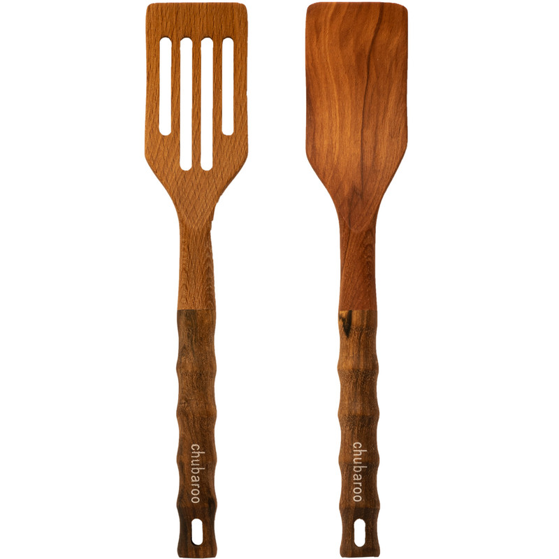 ست کفگیر ۲ پارچه چوبارو مدل LD