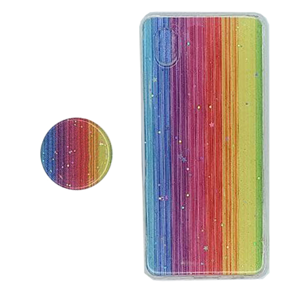 کاور مدل ابروباد مناسب برای گوشی موبایل سامسونگ Galaxy A01 CORE به همراه پایه نگهدارنده