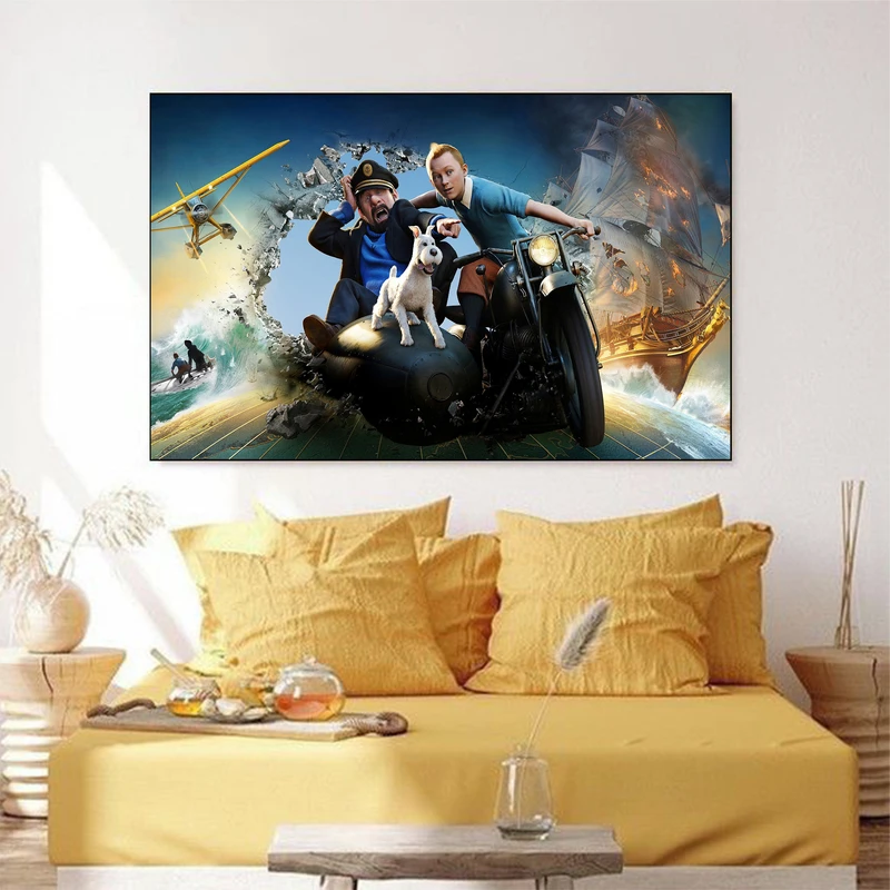 تابلو شاسی مدل انیمیشن تن تن کد 6868