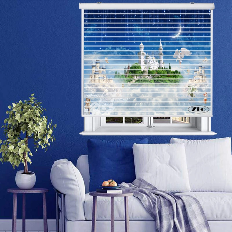 پرده زبرا زیو مدل  K3099 سایز 150x150 سانتی متر