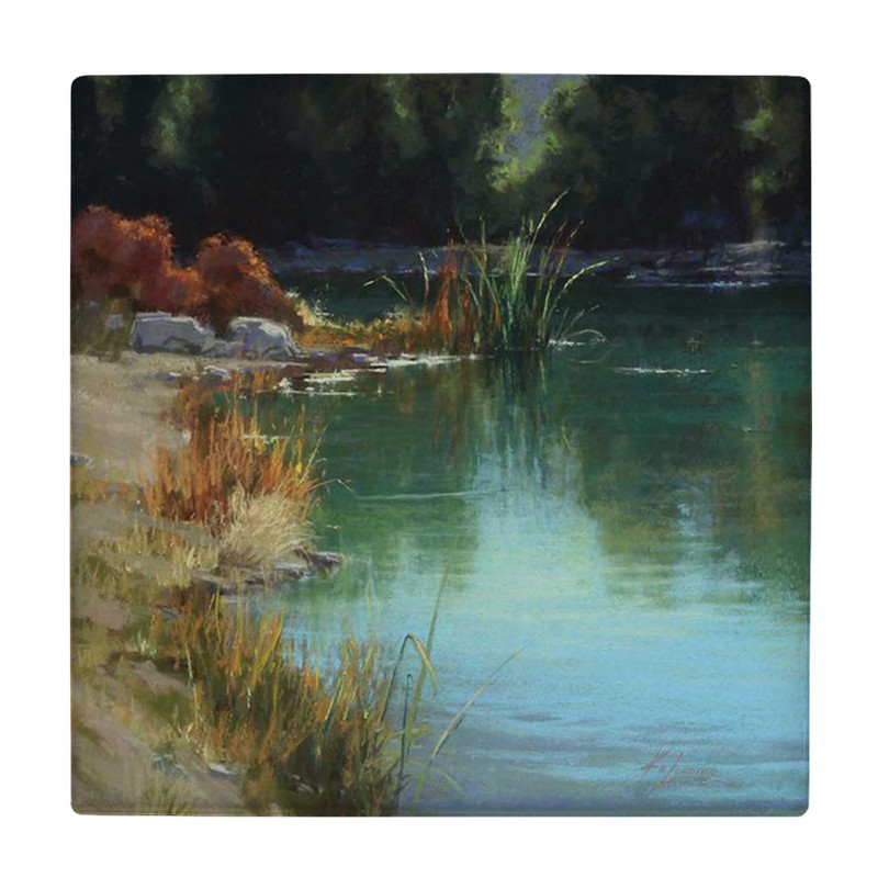 زیر لیوانی طرح نقاشی برکه کد    3414922_1029