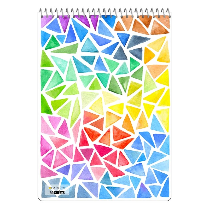 دفتر نقاشی 50 برگ سیمی کارنیکا طرح پترن هندسی Geo Pattern کد 93705