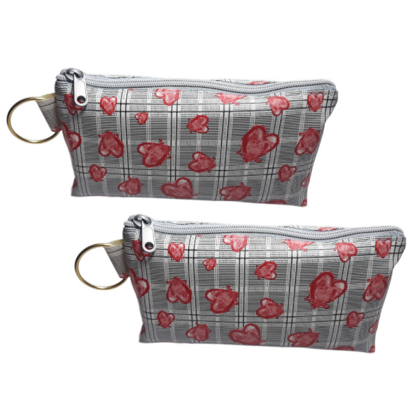 کیف لوازم آرایشی مدل قلبی بسته دو عددی