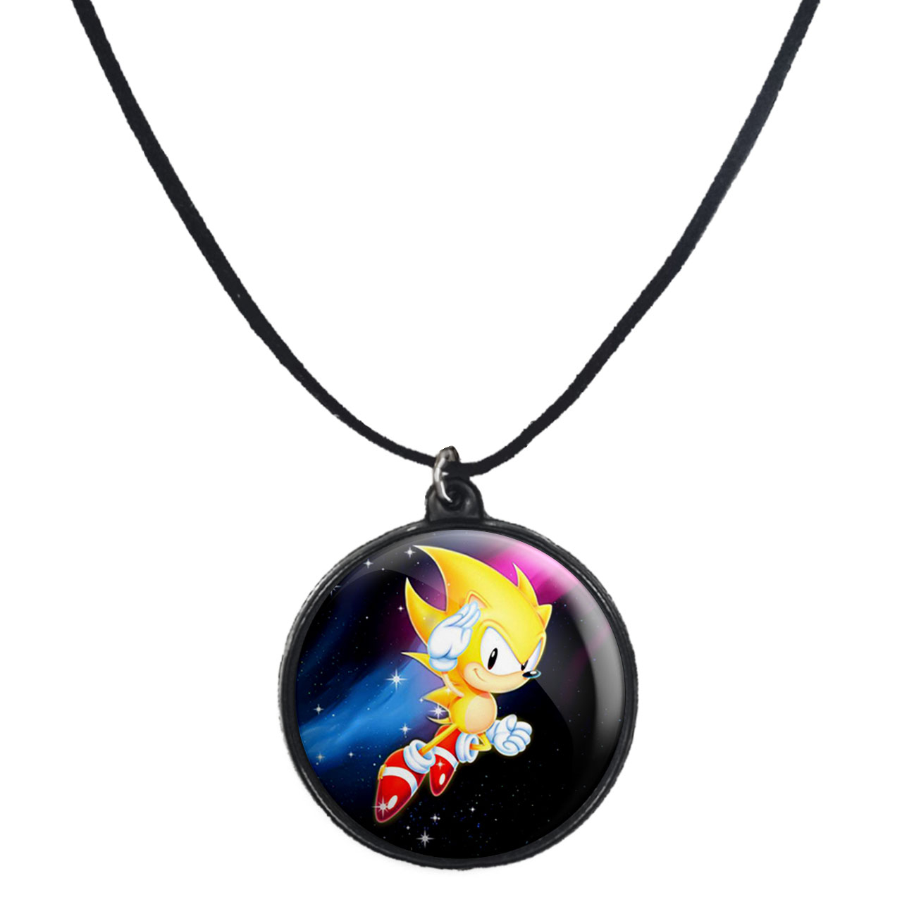 گردنبند پرمانه طرح سونیک کد pmb.15062 مدل دو طرفه