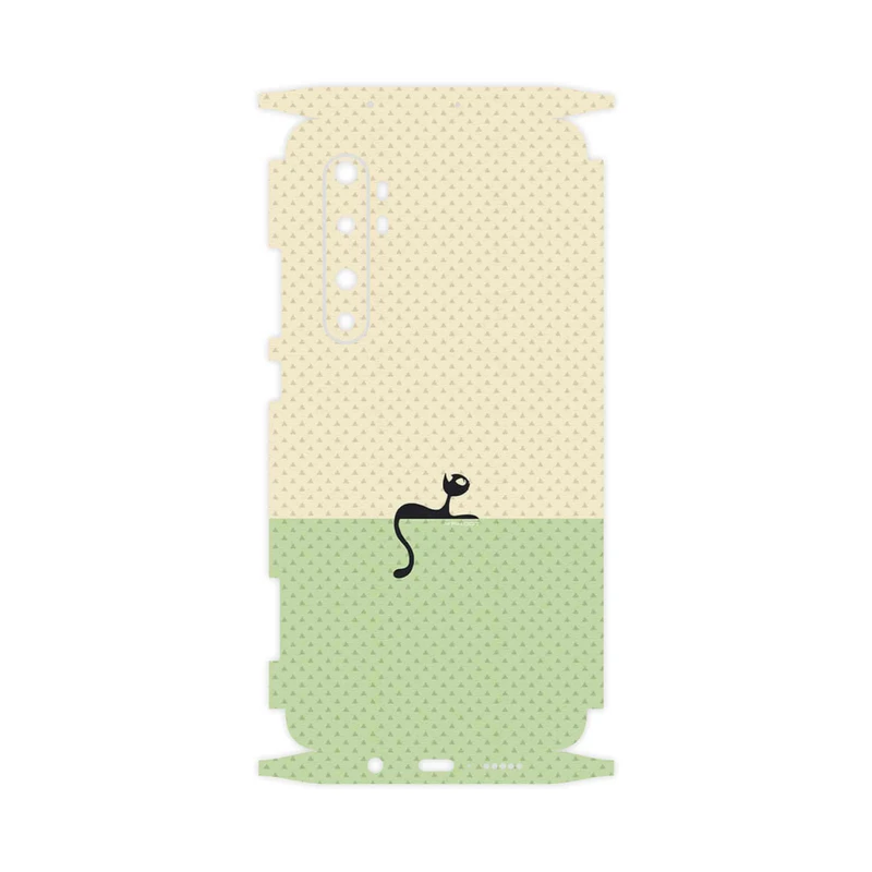 برچسب پوششی ماهوت مدل Minimal Internet Cat Icon-FullSkin مناسب برای گوشی موبایل شیائومی Mi Note 10 Lite