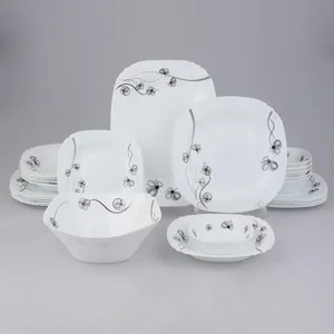 سرويس غذاخوری 26 پارچه آیروپال طرح مربع پيچ مدل مانتره