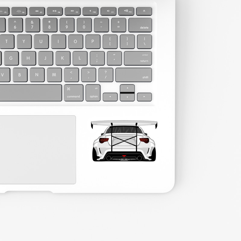 استیکر لپ تاپ و موبایل بووم طرح ماشین مدل Toyota GT86 کد AG31