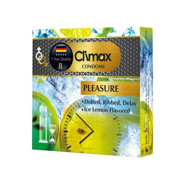 کاندوم کلایمکس مدل pleasure بسته 3 عددی کاندوم کلایمکس مدل pleasure بسته 3 عددی