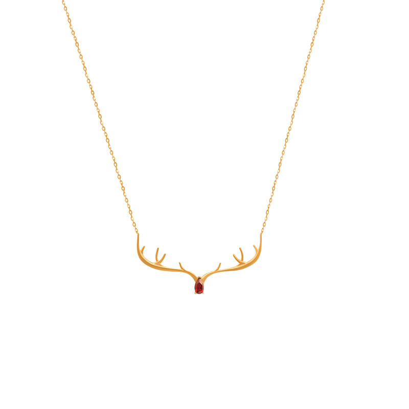 گردنبند طلا 18 عیار زنانه تاج مدل A726