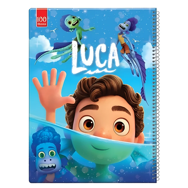 دفتر مشق 100 برگ مدل فانتزی مجلد طرح لوکا کد 113484