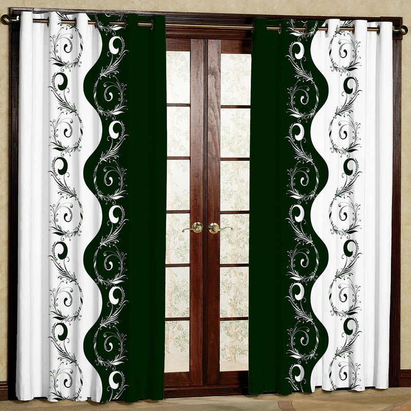 پرده مدل دورنگه هازان پانچی کد 4300 سایز 140x200 سانتی متر