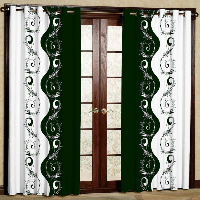 پرده مدل دورنگه هازان پانچی کد 4300 سایز 140x200 سانتی متر