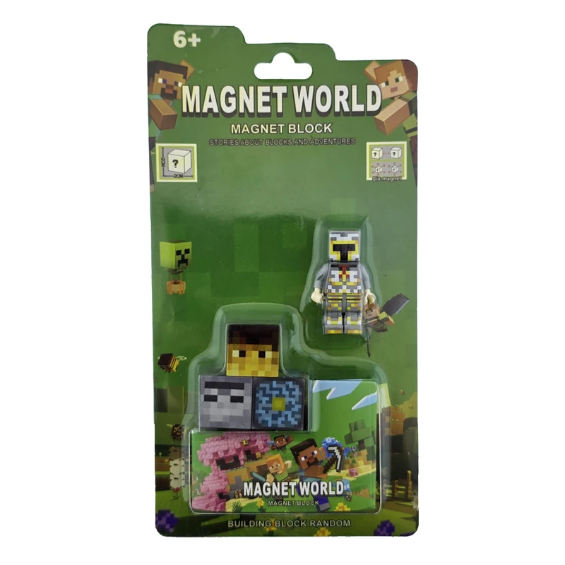 ساختنی 4 تکه مدل مگنتی طرح اسکین ماینکرفت کد S001-7