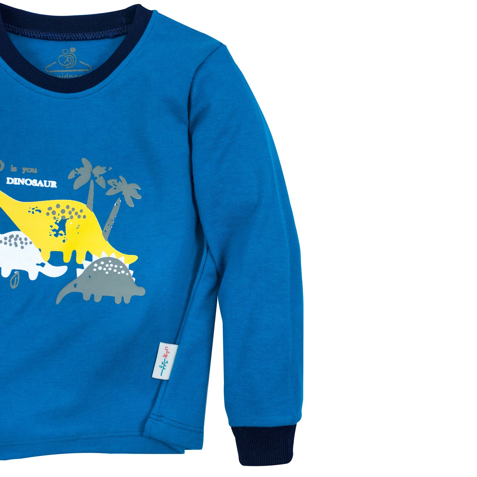 ست تی شرت و شلوار بچگانه سپیدپوش مدل دایناسور کد 7430 -  - 4
