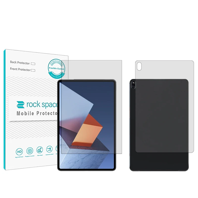 محافظ صفحه نمایش شفاف  راک اسپیس مدل HyGEL مناسب برای تبلت هوآوی matebook E 2022 به همراه محافظ پشت تبلت