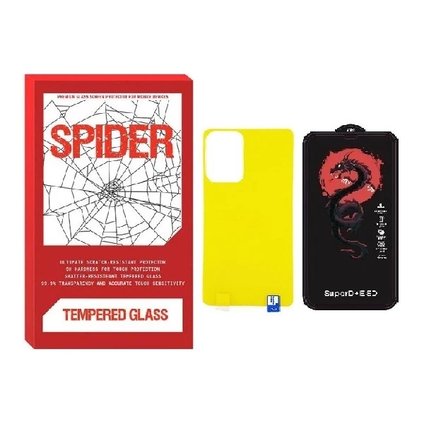 محافظ صفحه نمایش اسپایدر مدل HORO مناسب برای گوشی موبایل سامسونگ Galaxy A52 به همراه محافظ پشت گوشی
