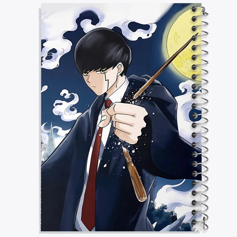 دفتر مشق 50 برگ خندالو مدل انیمه ماشیل جادو و ماهیچه کد 27555