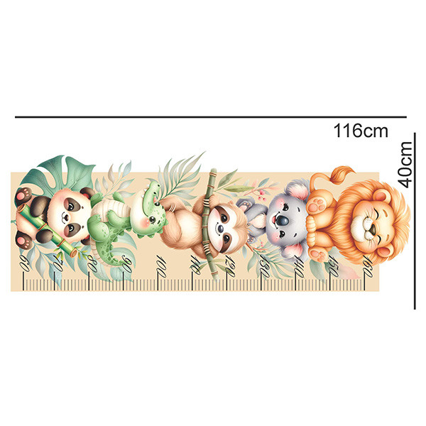 استیکر اندازه گیری کودک راتیانا مدل جنگل