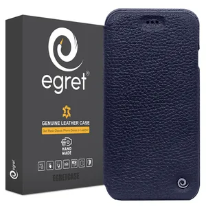 Egret Floater Genuine Leather Stand Folder Bag For Apple iPhone 7