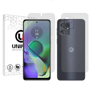 Unipro Explosion Proof model transparent screen protector suitable for Motorola Moto G54 mobile phone Along with the phone back protector