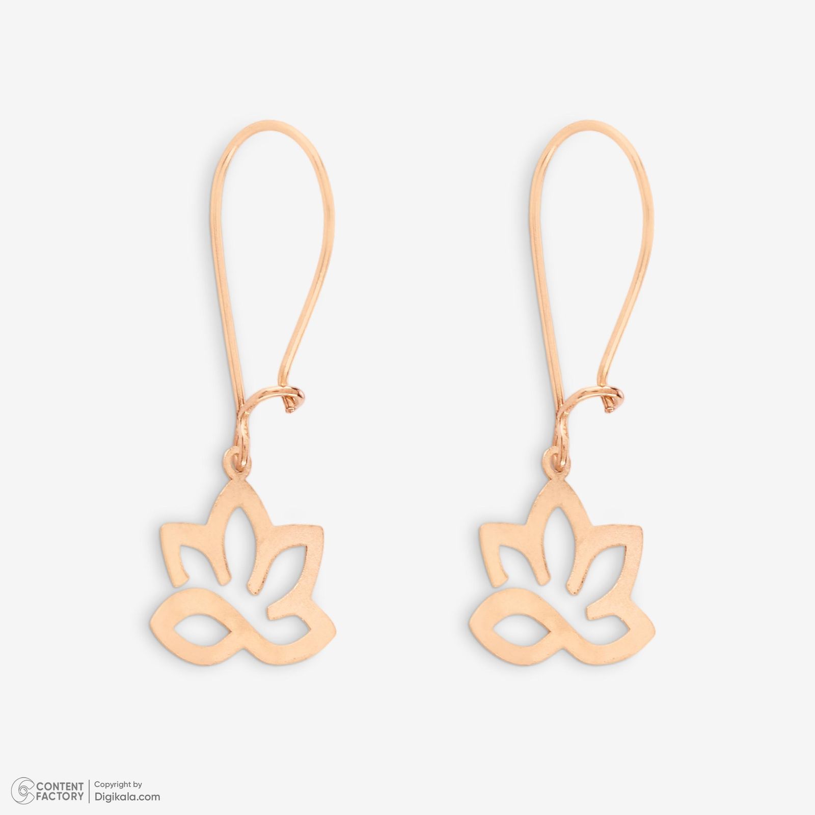 نیم ست طلا 18 عیار زنانه حافا گلد مدل برگ کد nim13 - - 3