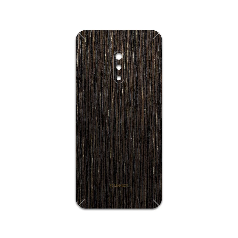 برچسب پوششی ماهوت مدل Dark-Gold-Stripes-Wood مناسب برای گوشی موبایل اپو Realme X