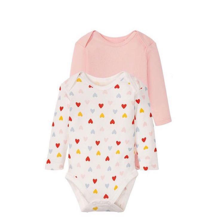 بادی آستین بلند نوزادی لوپیلو مدل Jan مجموعه دو عددی