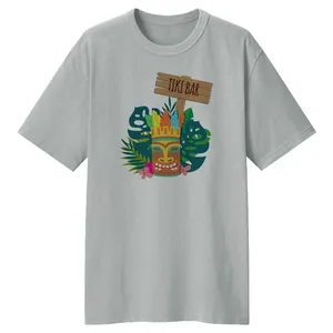 تی شرت لانگ زنانه مدل هاوایی  کد LL133 رنگ طوسی