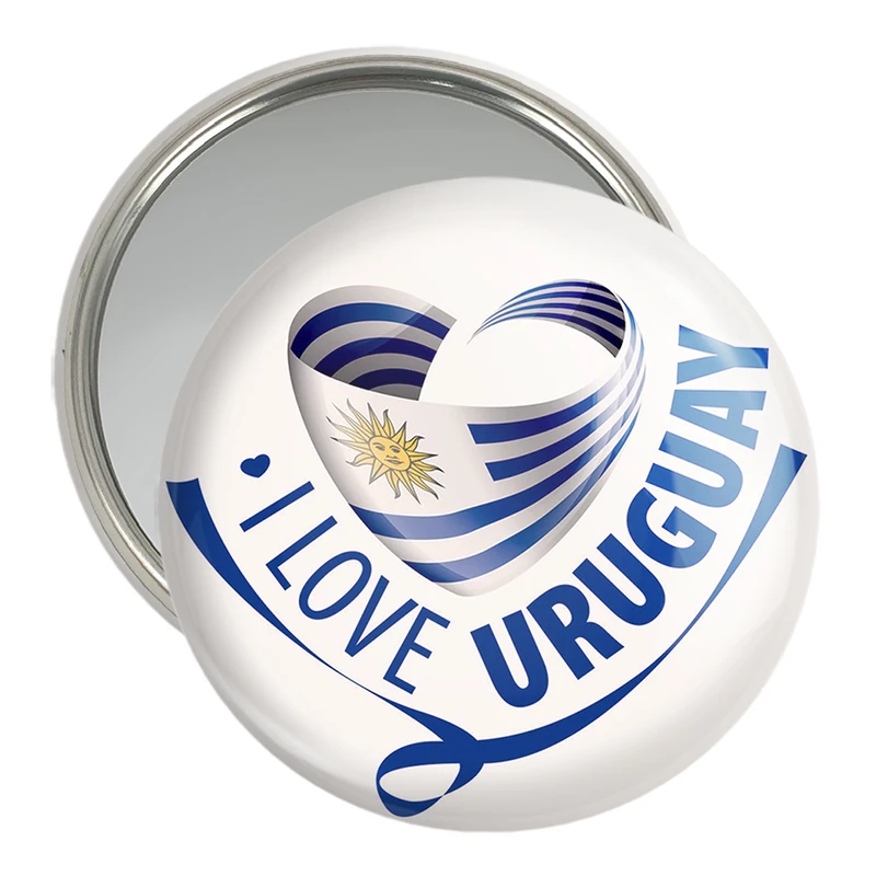 آینه جیبی خندالو مدل پرچم اروگوئه  کد 20563