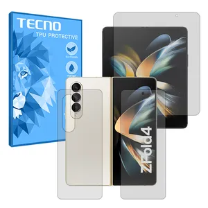 Tecno Resistant model Matte screen protector suitable for Samsung Galaxy Z Fold 4 mobile phone along with back protector