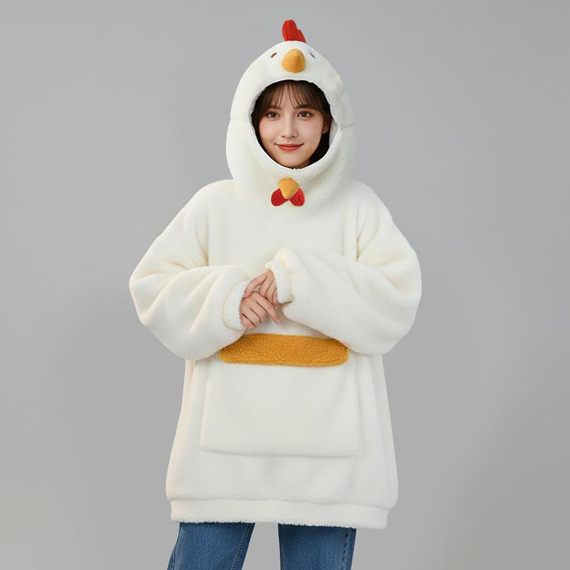 هودی زنانه مدل فانتزی مرغی