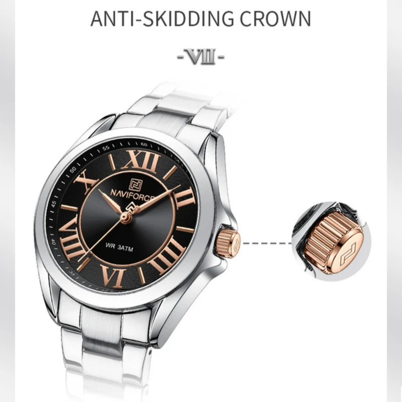 ساعت مچی عقربه ای زنانه نیوی فورس مدل NF5037 یونانی