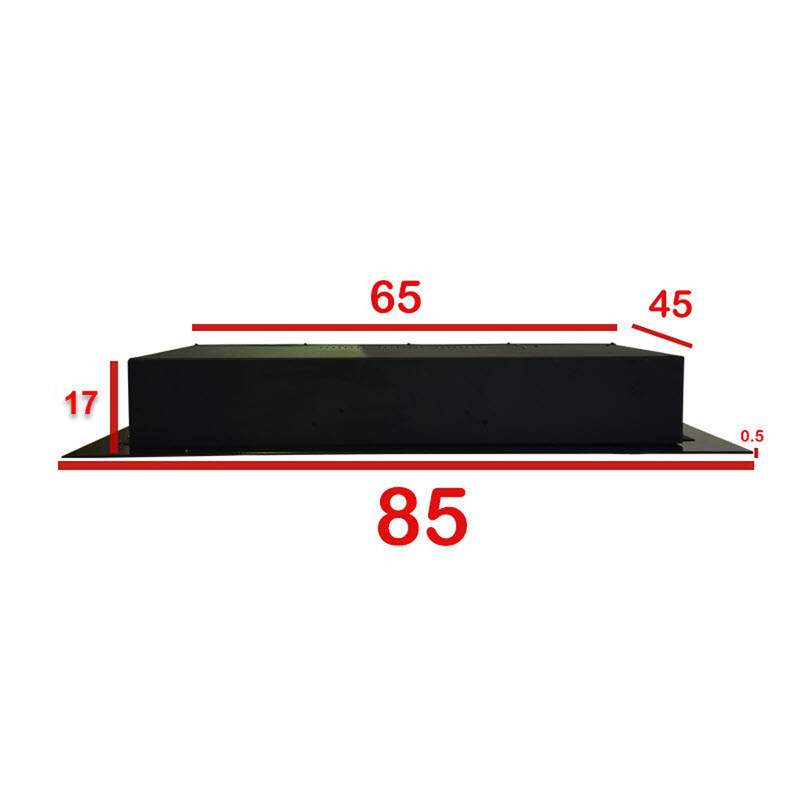 شومینه دیواری برقی شومینه بیستون مدل B.D_85_L2.bs تک رنگ