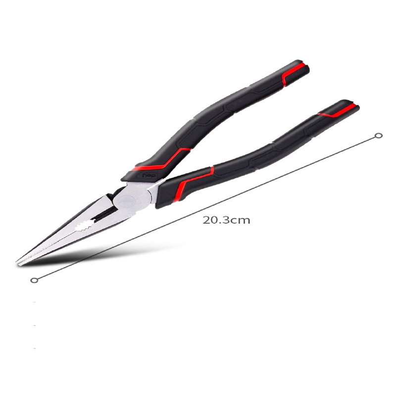 انبر دم باریک دلی مدل DL101108 سایز 8 اینچ