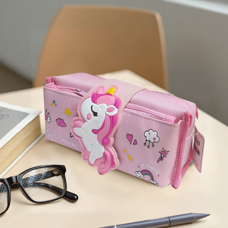 جامدادی مدل دو زیپ طرح تک شاخ