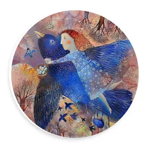  دیوارکوب طرح دختر پرنده سوار مدل wtb763