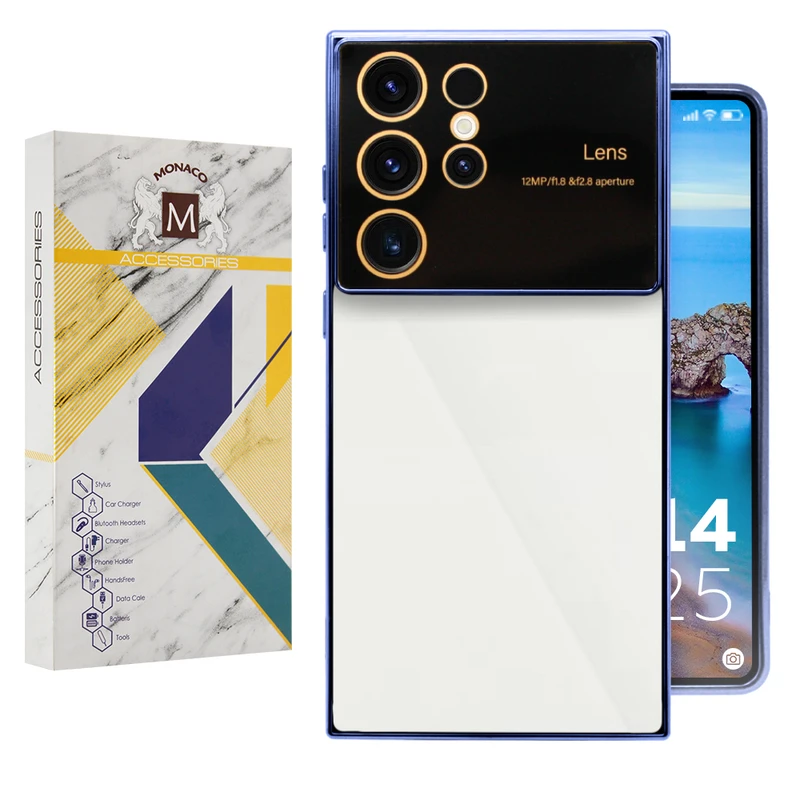کاور موناکو مدل الکترولنز مناسب برای گوشی موبایل سامسونگ Galaxy S23 Ultra