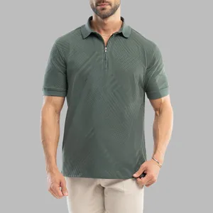 پولوشرت آستین کوتاه نیم زیپ مردانه ام کی مدل 30053