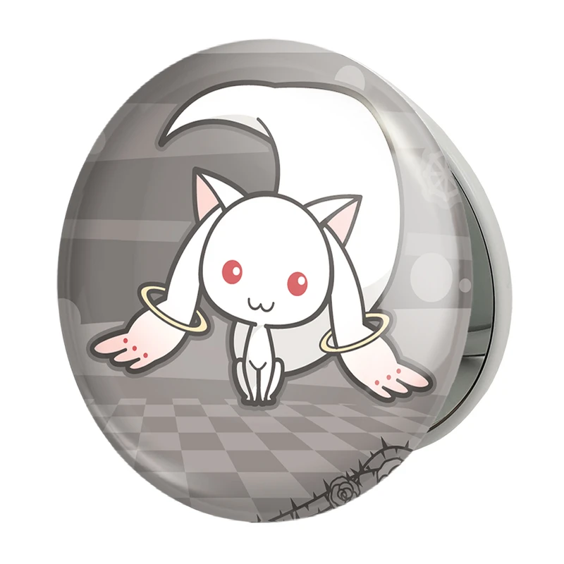 آینه جیبی خندالو طرح کیوبی انیمه مادوکا مجیکا Madoka Magica مدل تاشو کد 18382 