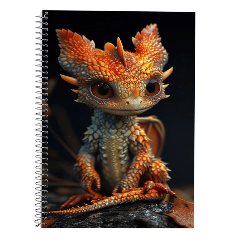 دفتر لغت 50 برگ مدوپد طرح اژدها کد DF16813