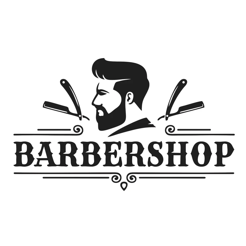 استیکر مدل سالن آرایش مردانه کد N-GRAF-1075