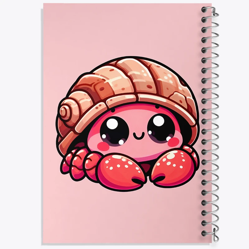 دفتر مشق 50 برگ خندالو طرح خرچنگ کیوت کد F7758