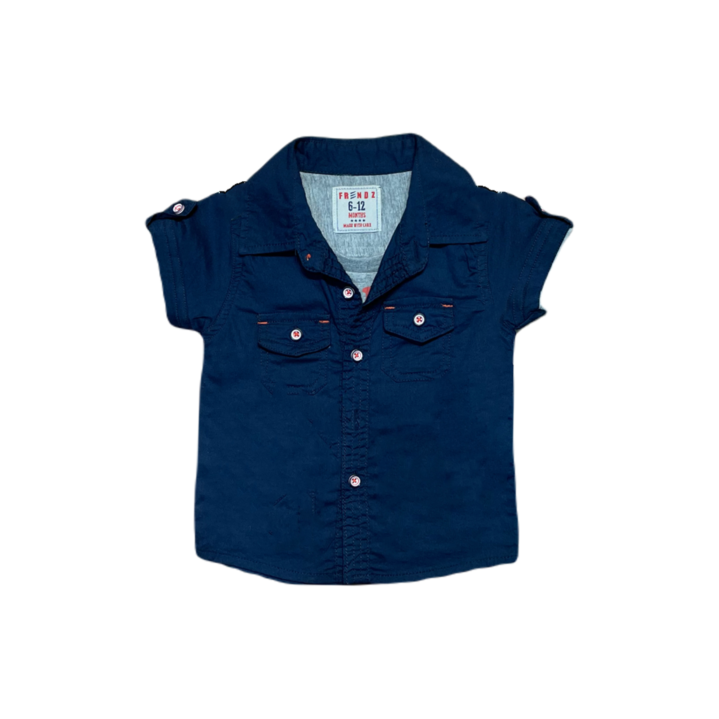 ست تی شرت و پیراهن پسرانه مدل 551 رنگ سرمه ای