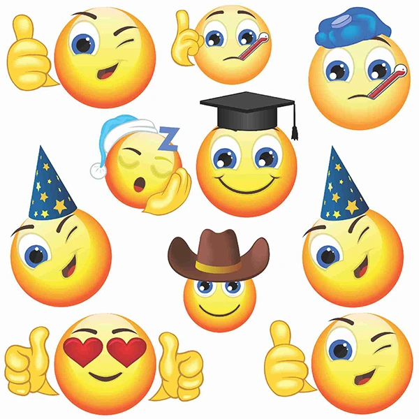 استیکر تزئینی موبایل و تبلت راتیانا مدل imoji بسته 10 عددی