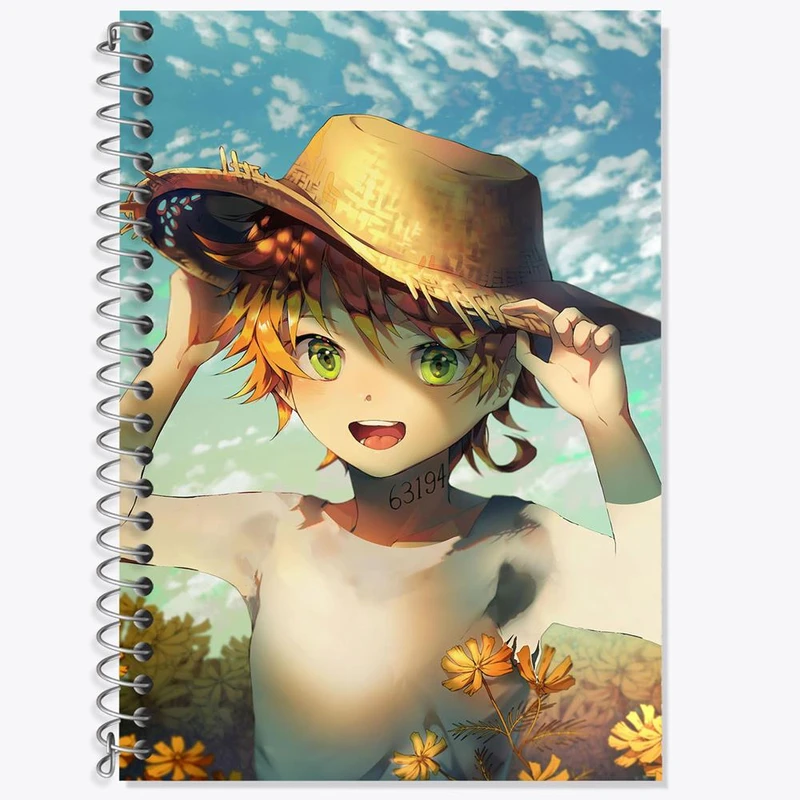 دفتر زبان 50 برگ خندالو مدل سه خط طرح اما انیمه ناکجاآباد موعود کد 12720