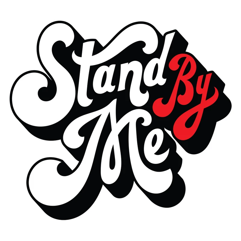 استیکر لپ تاپ طرح اصطلاحات انگلیسی stand by me کد 04